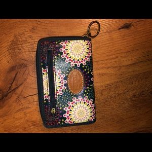 Floral fossil wallet